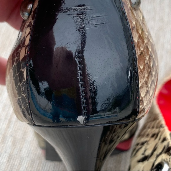 Guess snakeskin and red heels size 9.5 - Picture 8 of 14